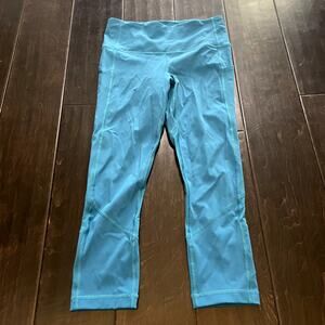 Lululemon Pace Rival High-Rise Crop 22" Hawaiian Blue Women's Size 6